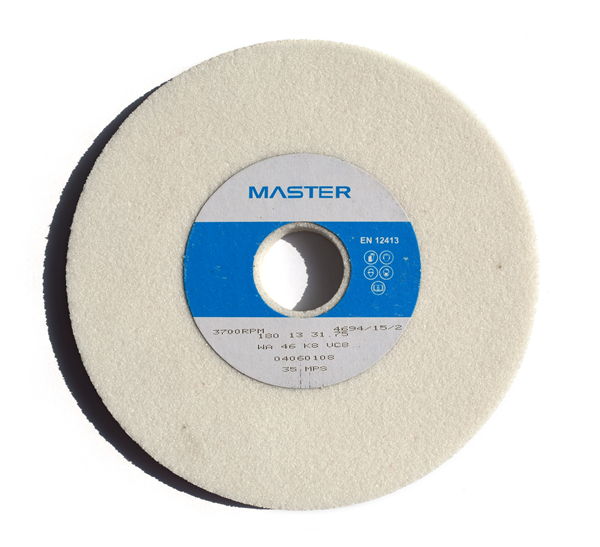 Master Grinding Wheel 180 x 13 x 31.75mm WA46 K8V - with storage box